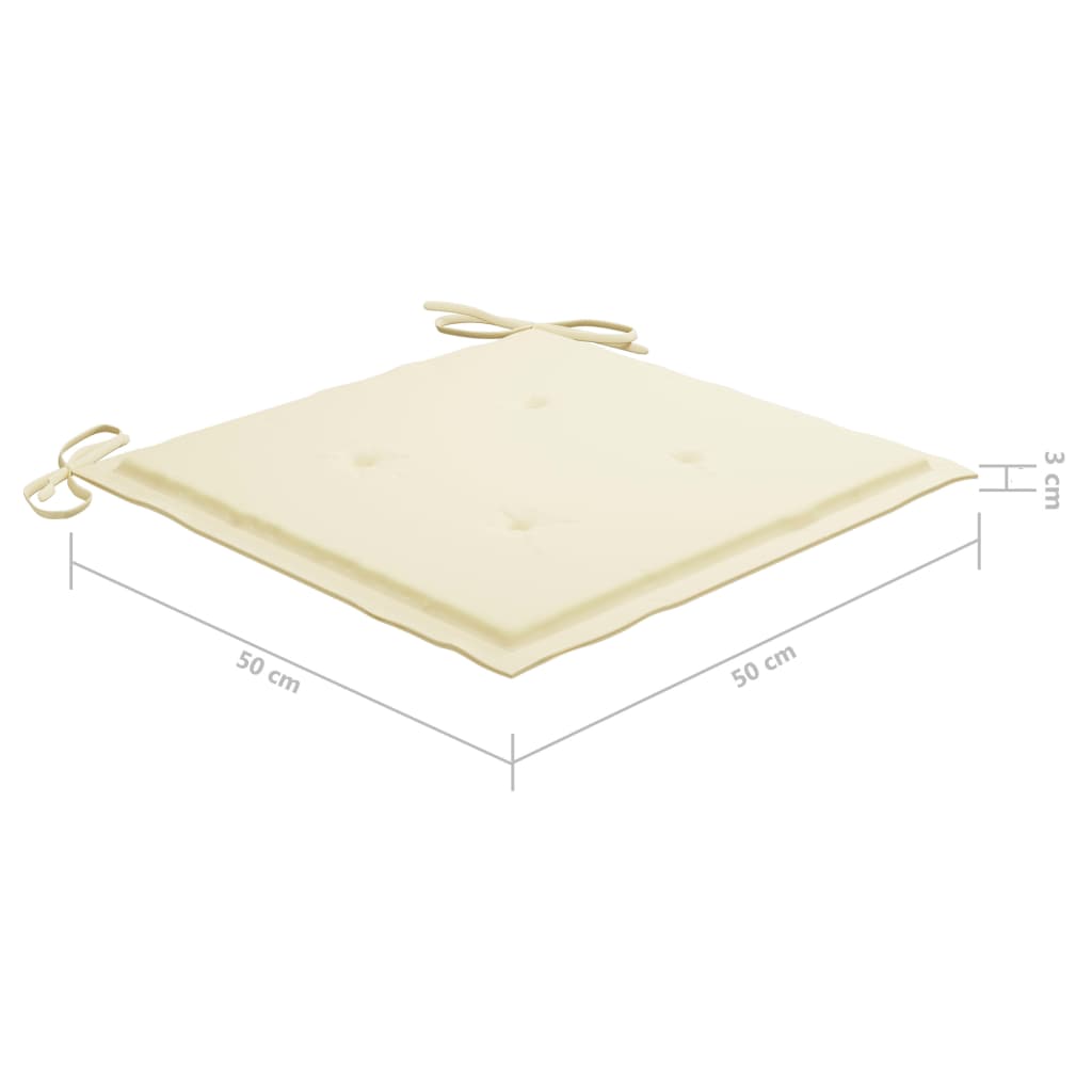 vidaXL Καρέκλες Κήπου 6 τεμ. από Μασίφ Ξύλο Ακακίας με Μαξιλάρια