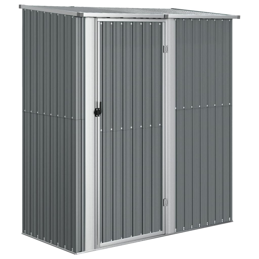vidaXL Αποθήκη Κήπου Γκρι 180,5 x 97 x 209,5 εκ. από Γαλβαν. Ατσάλι