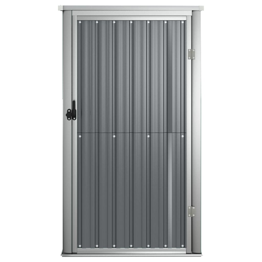vidaXL Αποθήκη Εργαλείων Κήπου Γκρι 88x89x161 εκ. Γαλβαν. Ατσάλι