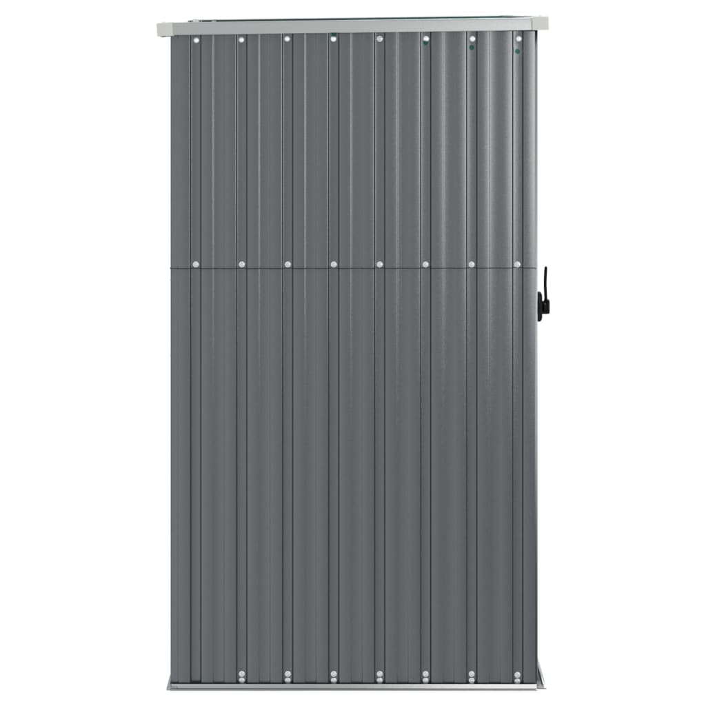 vidaXL Αποθήκη Εργαλείων Κήπου Γκρι 88x89x161 εκ. Γαλβαν. Ατσάλι