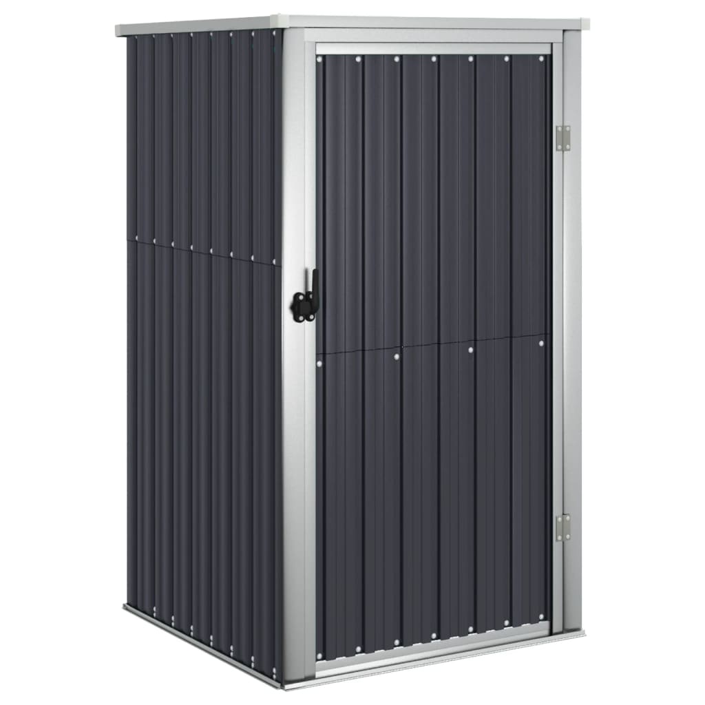 vidaXL Αποθήκη Εργαλείων Κήπου Ανθρακί 88x89x161 εκ. Γαλβαν. Ατσάλι