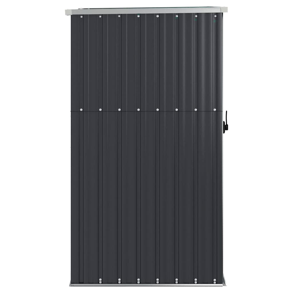 vidaXL Αποθήκη Εργαλείων Κήπου Ανθρακί 88x89x161 εκ. Γαλβαν. Ατσάλι
