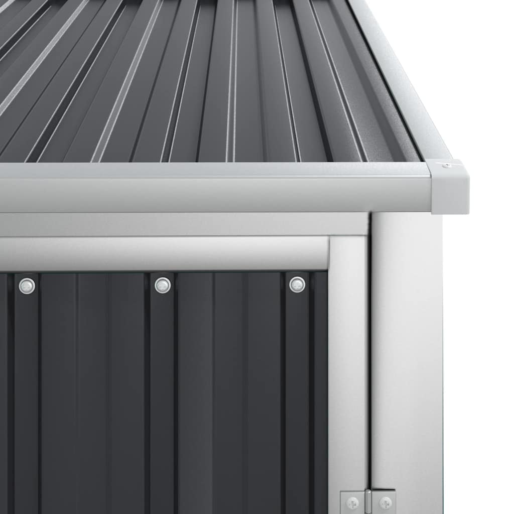 vidaXL Αποθήκη Εργαλείων Κήπου Ανθρακί 88x89x161 εκ. Γαλβαν. Ατσάλι