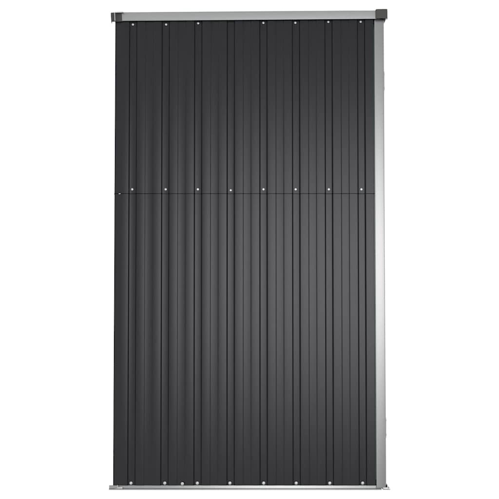vidaXL Αποθήκη Εργαλείων Κήπου Ανθρακί 161x89x161 εκ. Γαλβαν. Ατσάλι
