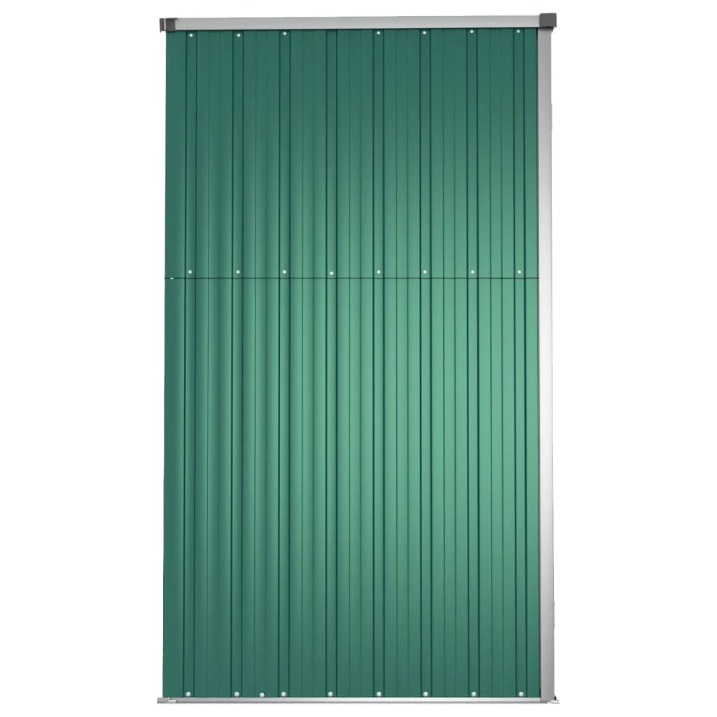 vidaXL Αποθήκη Εργαλείων Κήπου Πράσινη 225x89x161 εκ. Γαλβαν. Ατσάλι