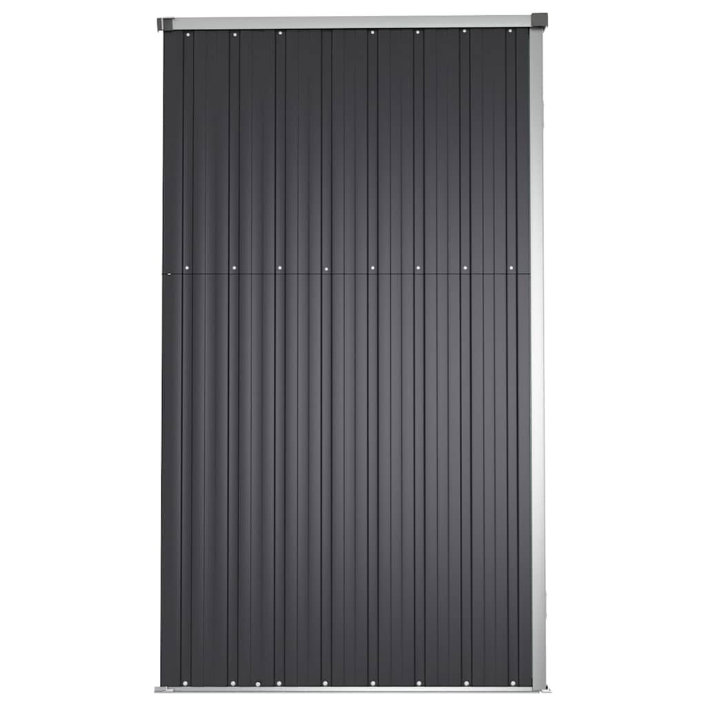 vidaXL Αποθήκη Εργαλείων Κήπου Ανθρακί 225x89x161 εκ. Γαλβαν. Ατσάλι