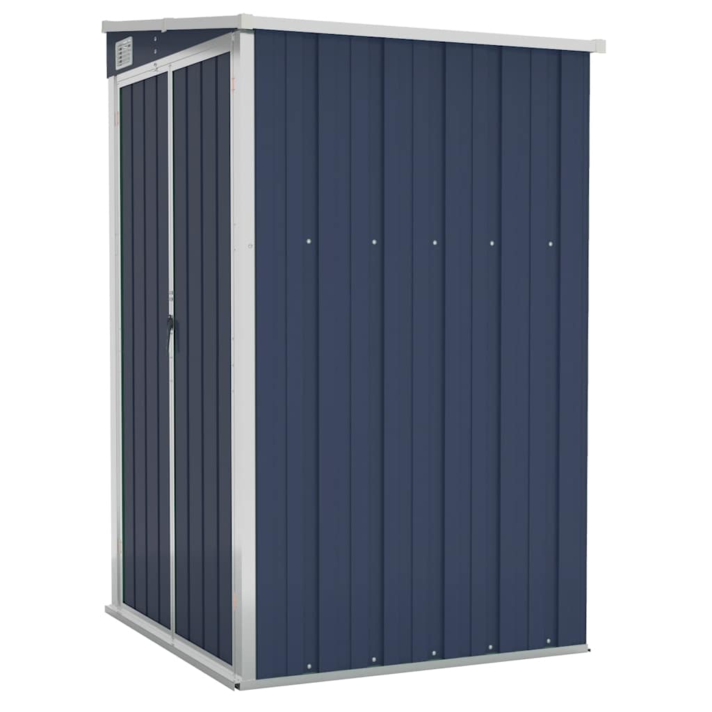 vidaXL Αποθήκη Κήπου Επιτοίχια Ανθρακί 118 x 100 x 178 εκ. από Ατσάλι
