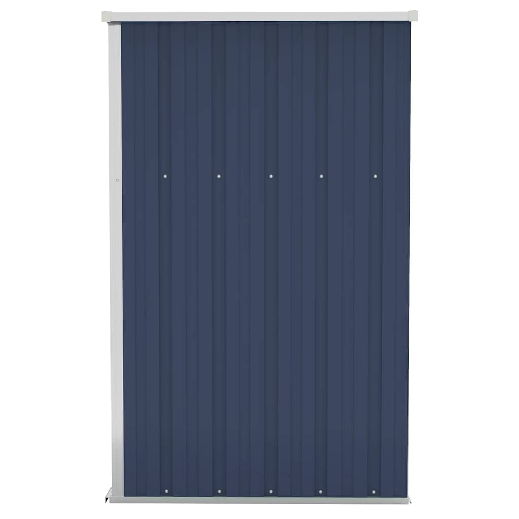 vidaXL Αποθήκη Κήπου Επιτοίχια Ανθρακί 118 x 100 x 178 εκ. από Ατσάλι