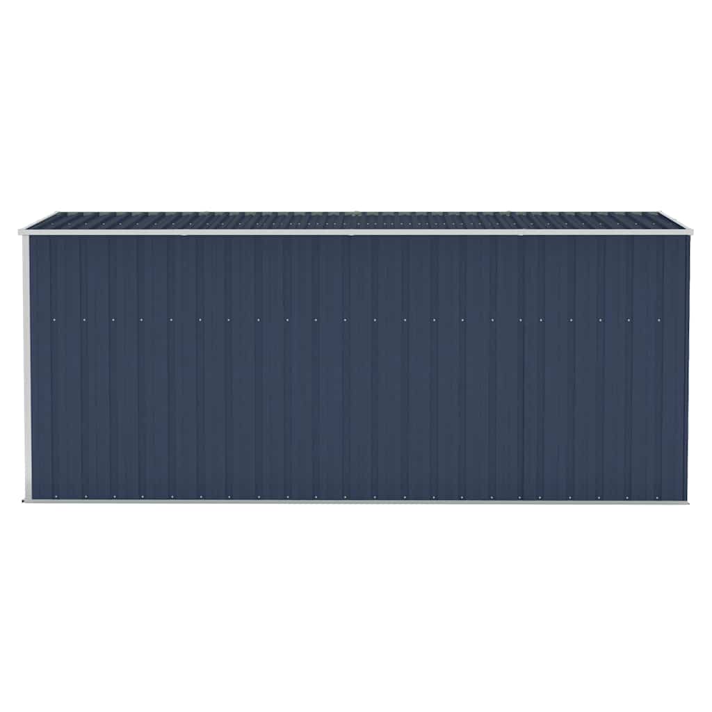 vidaXL Αποθήκη Κήπου Επιτοίχια Ανθρακί 118 x 382 x 178 εκ. από Ατσάλι
