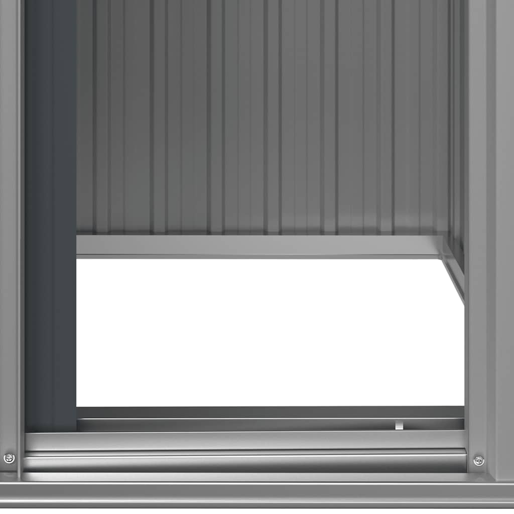vidaXL Αποθήκη Κήπου Ανθρακί 126x97,5x177 εκ. Γαλβανισμένο Ατσάλι