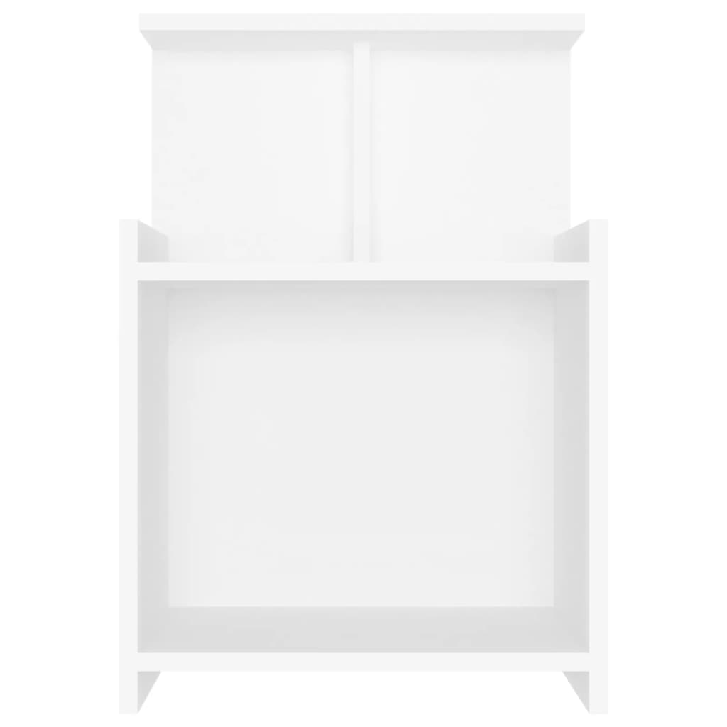 vidaXL Κομοδίνο Λευκό 40 x 35 x 60 εκ. από Επεξ. Ξύλο