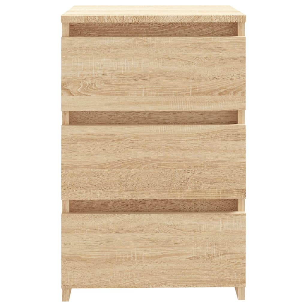 vidaXL Κομοδίνο Sonoma Δρυς 40 x 35 x 62,5 εκ. από Επεξ. Ξύλο