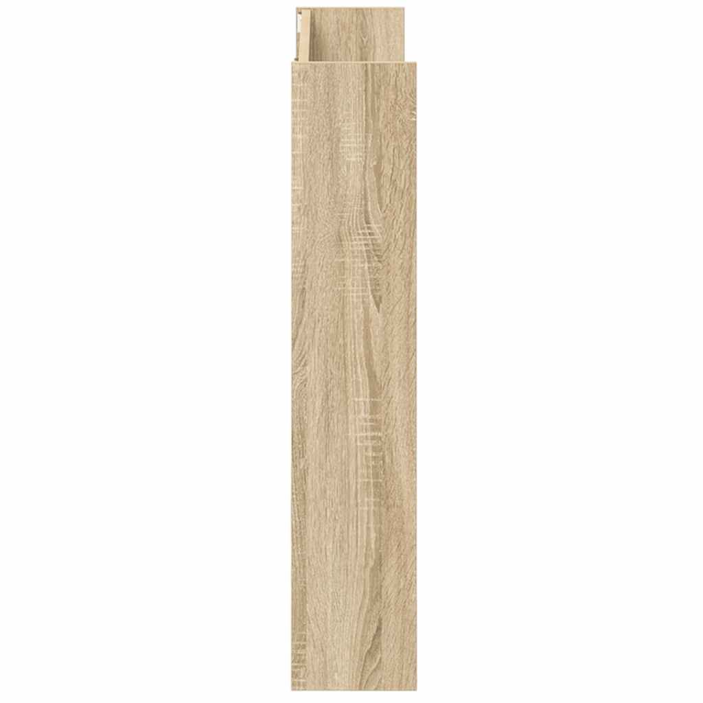 vidaXL Παπουτσοθήκη Τοίχου Sonoma Δρυς 80 x 18 x 90 εκ. Επεξ. Ξύλο