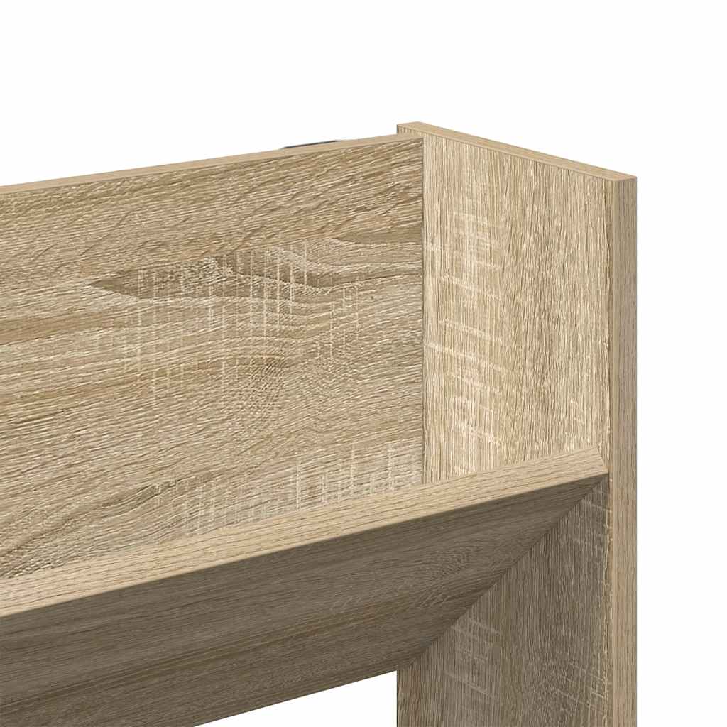 vidaXL Παπουτσοθήκη Τοίχου Sonoma Δρυς 80 x 18 x 90 εκ. Επεξ. Ξύλο