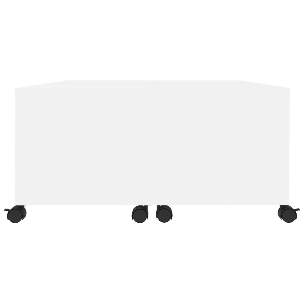 vidaXL Τραπεζάκι Σαλονιού Λευκό 75 x 75 x 38 εκ. από Μοριοσανίδα