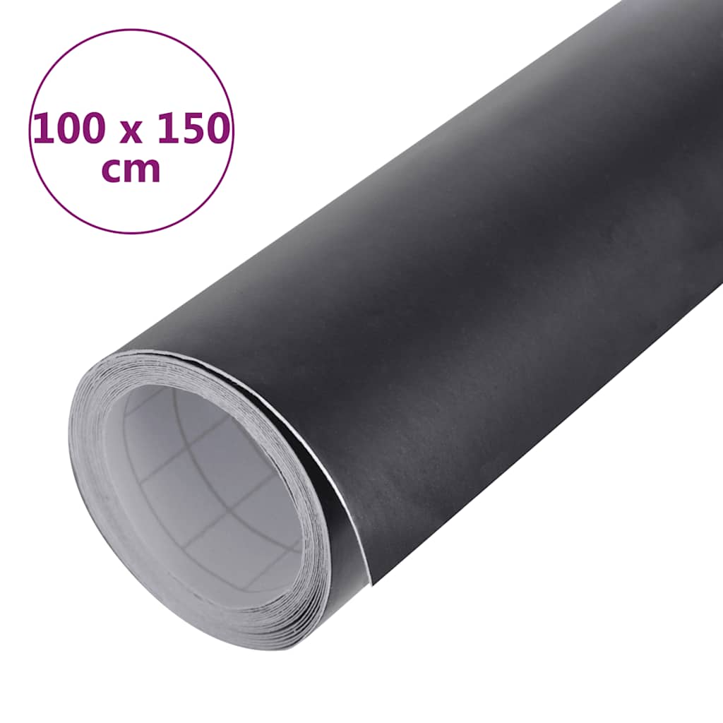 vidaXL Μεμβράνη Αυτοκινήτου Μαύρη Ματ 100 x 150 εκ.