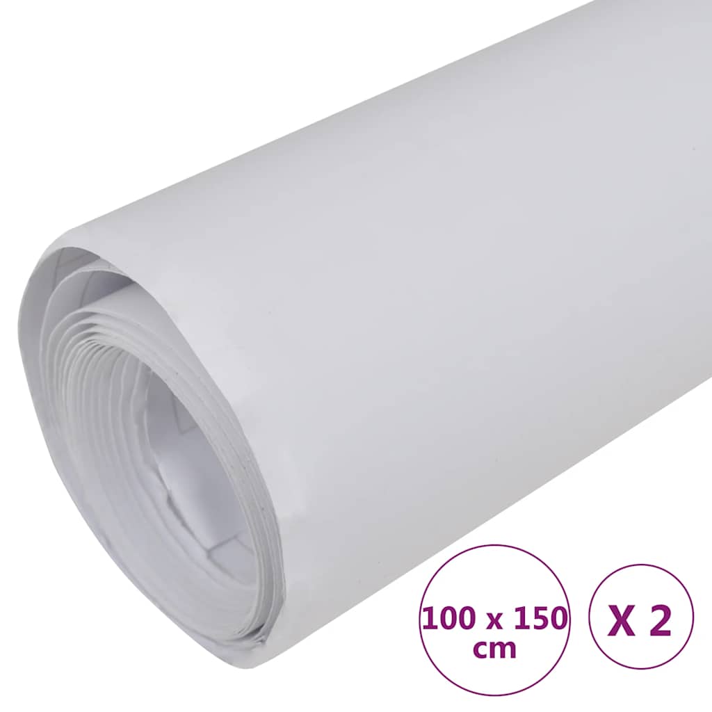 vidaXL Μεμβράνες Αυτοκινήτου 2 τεμ. Λευκό Ματ 100 x 150 εκ.