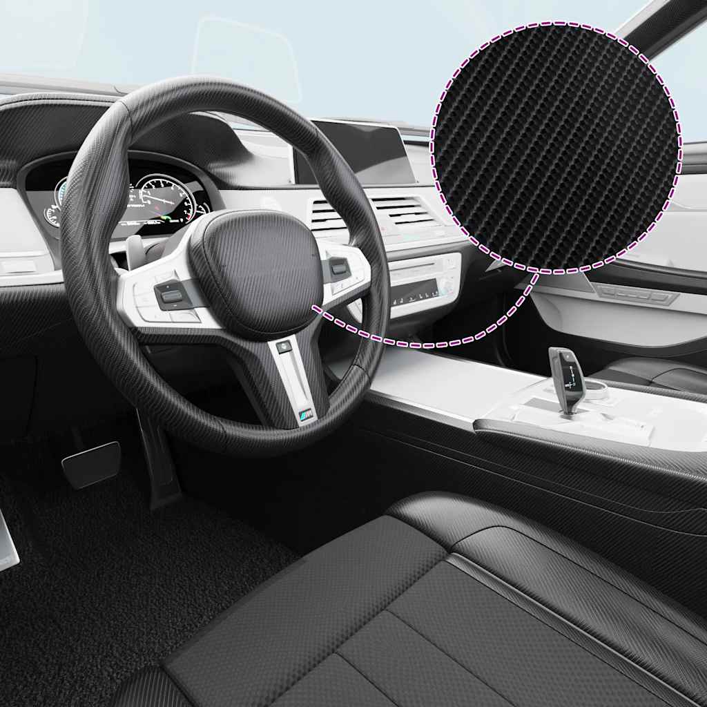 vidaXL Μεμβράνες Αυτοκινήτου 4D 2 τεμ. Μαύρες 100 x 150 εκ.