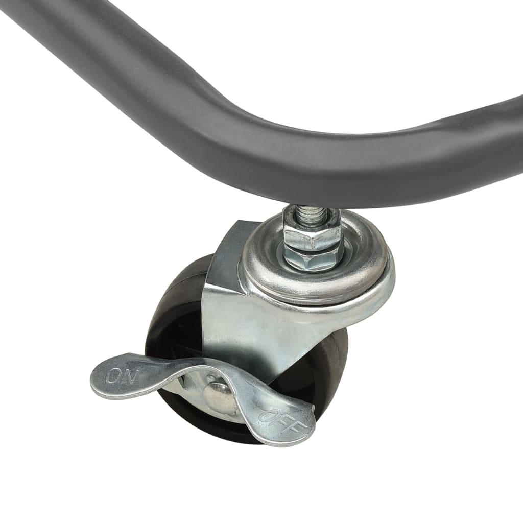 vidaXL Τρόλεϊ Κουζίνας 3 Επιπέδων Γκρι 42 x 35 x 85 εκ. Σίδερο/ABS