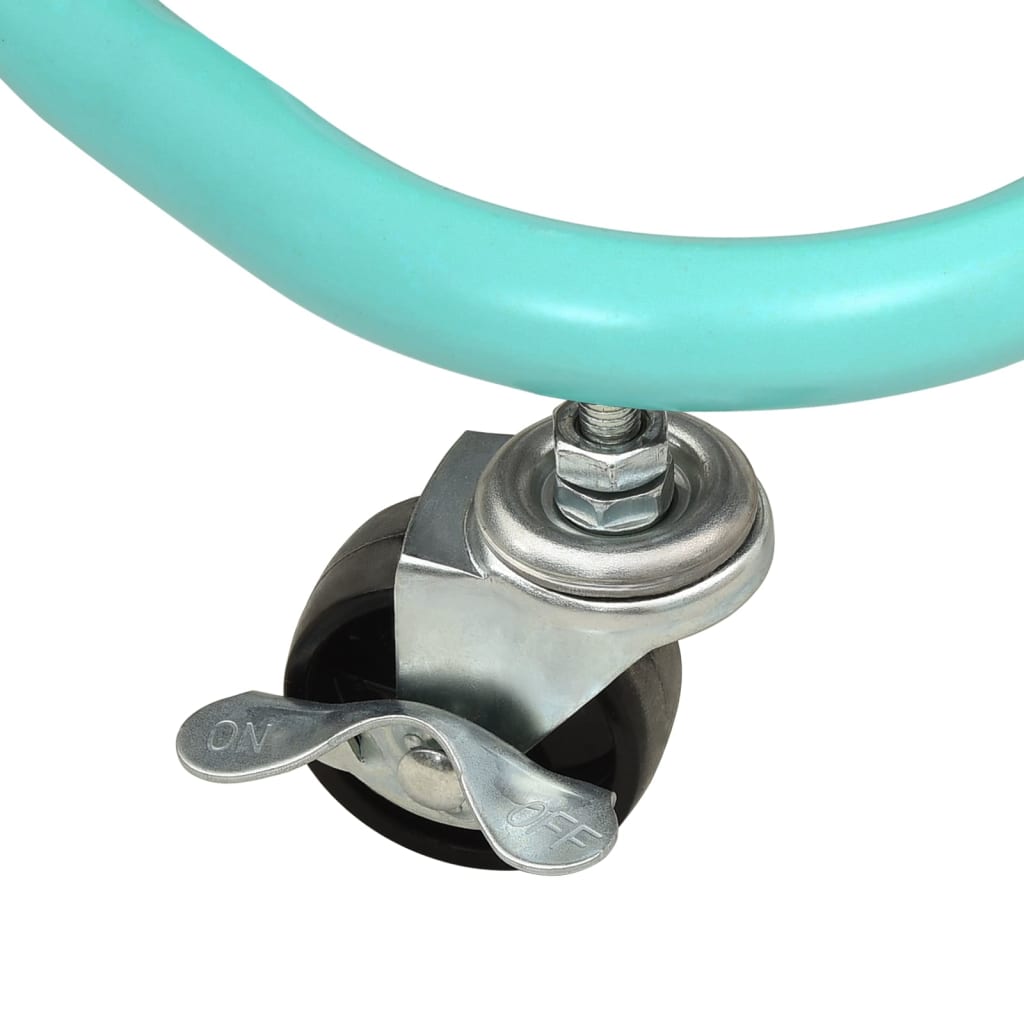 vidaXL Τρόλεϊ Κουζίνας 3 Επιπέδων Τιρκουάζ 42 x 35 x 85 εκ. Σίδερο/ABS