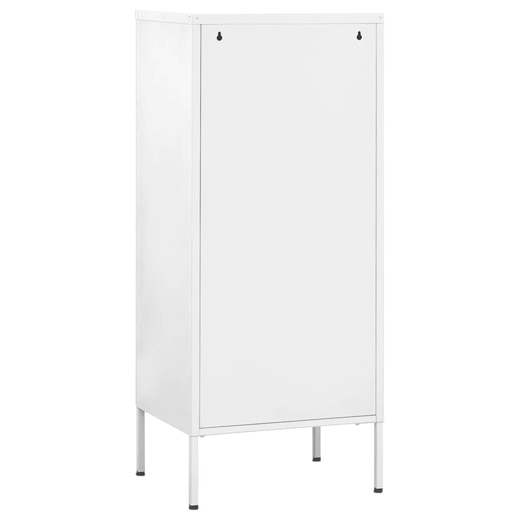 vidaXL Ντουλάπι Αποθήκευσης Λευκό 42,5x35x101,5 εκ. από Ατσάλι