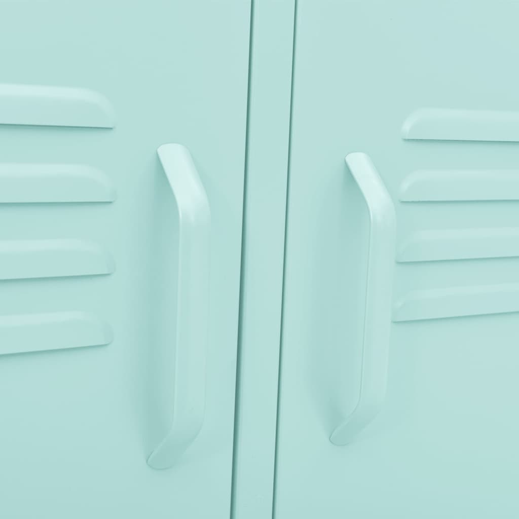 vidaXL Έπιπλο Τηλεόρασης Χρώμα Μέντας 105x35x50 εκ. από Ατσάλι