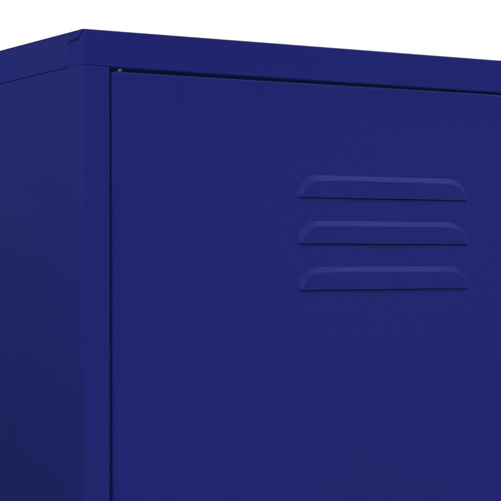 vidaXL Ντουλάπα Ναυτικό Μπλε 90 x 50 x 180 εκ. από Ατσάλι