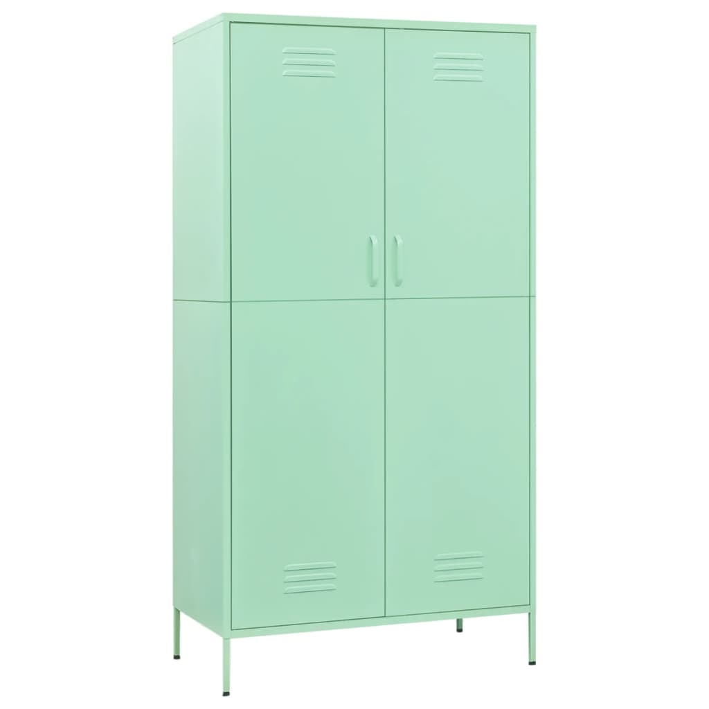 vidaXL Ντουλάπα Χρώμα Μέντα 90 x 50 x 180 εκ. από Ατσάλι