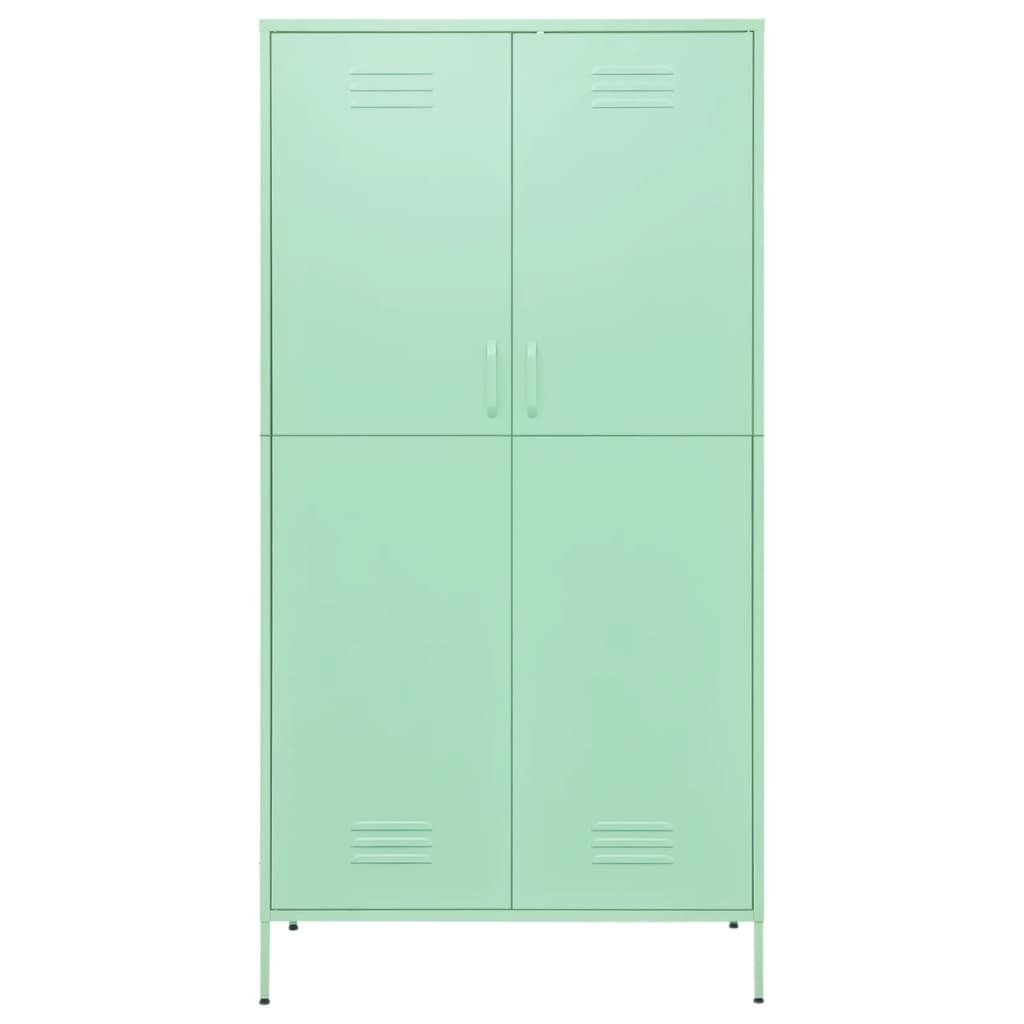 vidaXL Ντουλάπα Χρώμα Μέντα 90 x 50 x 180 εκ. από Ατσάλι