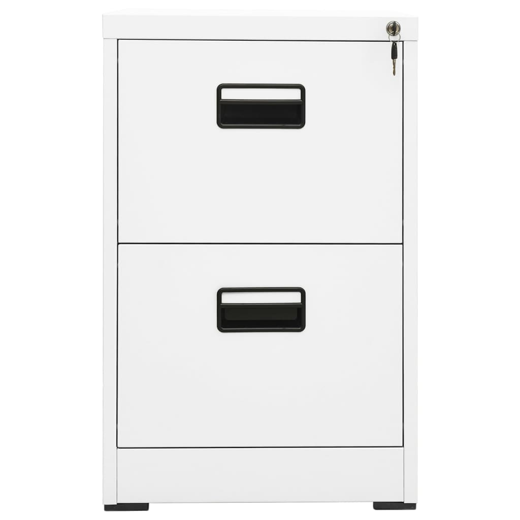 vidaXL Αρχειοθήκη Λευκή 46 x 62 x 72,5 εκ. από Ατσάλι