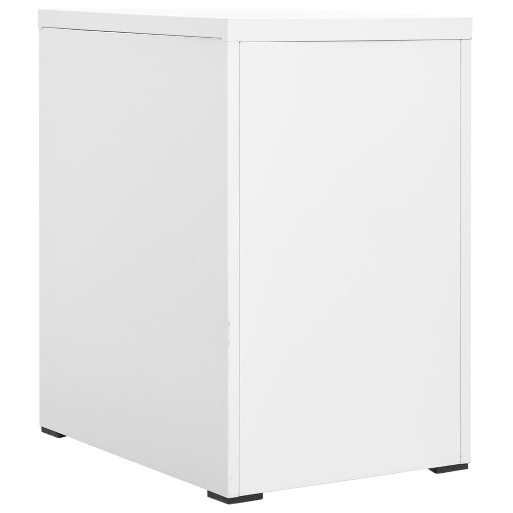vidaXL Αρχειοθήκη Λευκή 46 x 62 x 72,5 εκ. από Ατσάλι