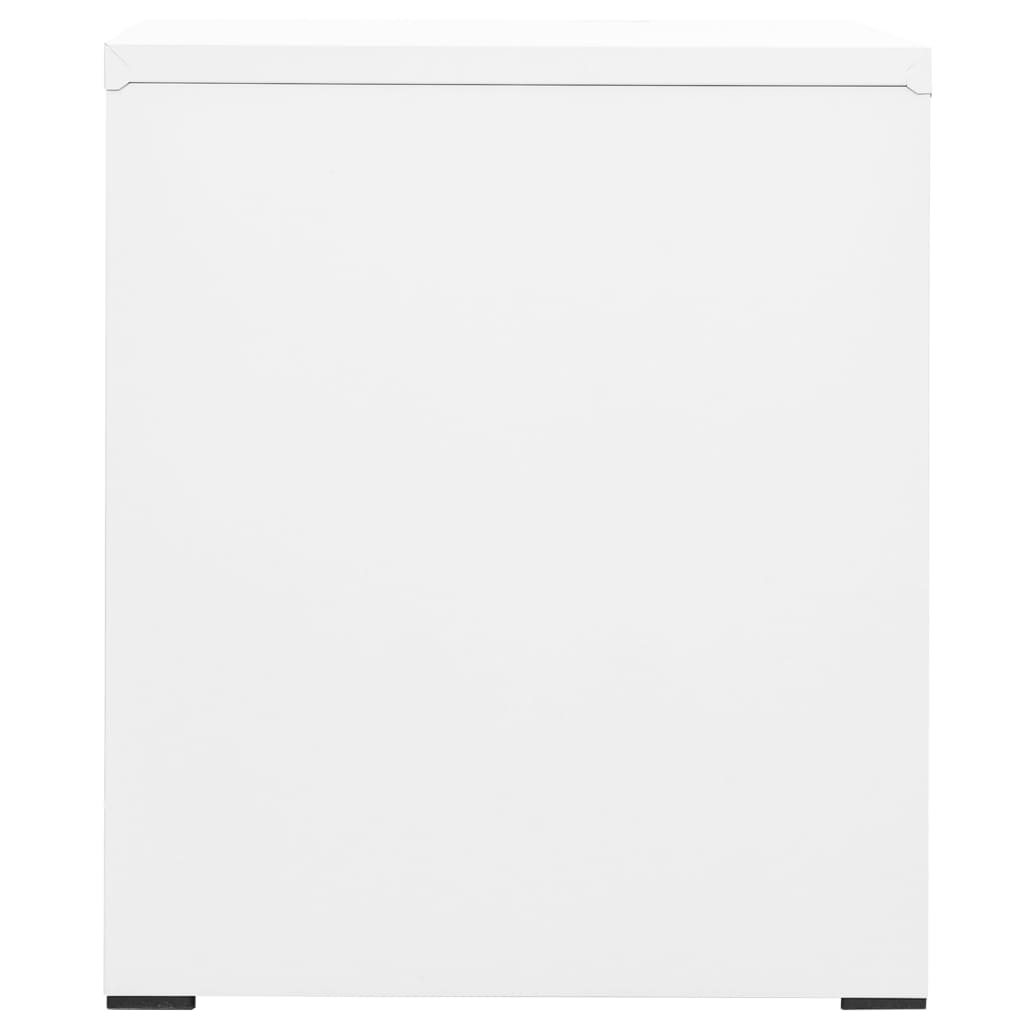 vidaXL Αρχειοθήκη Λευκή 46 x 62 x 72,5 εκ. από Ατσάλι