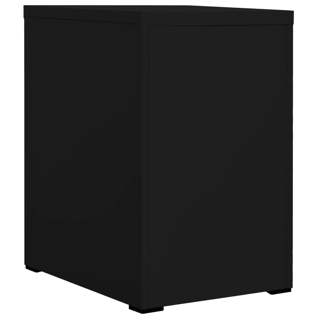 vidaXL Αρχειοθήκη Μαύρη 46 x 62 x 72,5 εκ. από Ατσάλι
