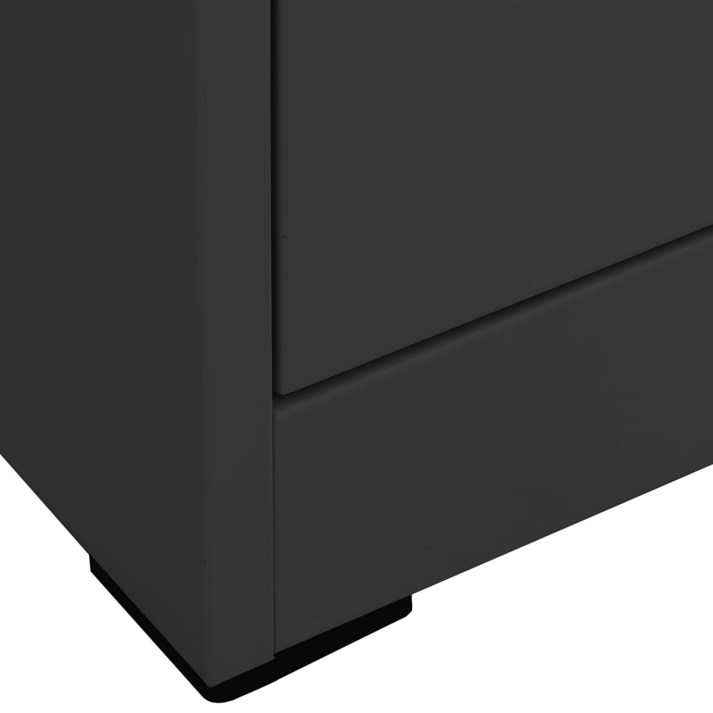 vidaXL Αρχειοθήκη Ανθρακί 46 x 62 x 72,5 εκ. από Ατσάλι