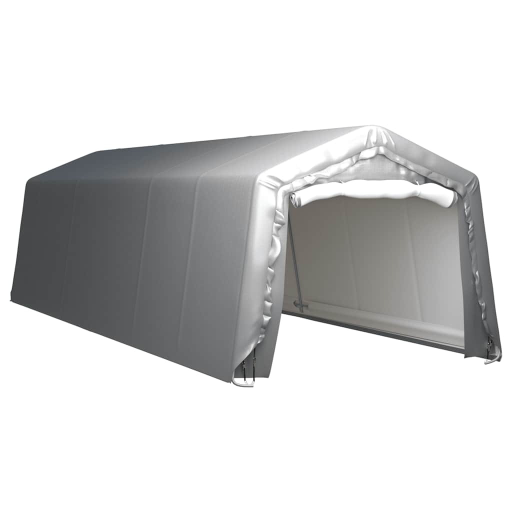 vidaXL Τέντα Αποθήκευσης Γκρι 300 x 900 εκ. Ατσάλινη