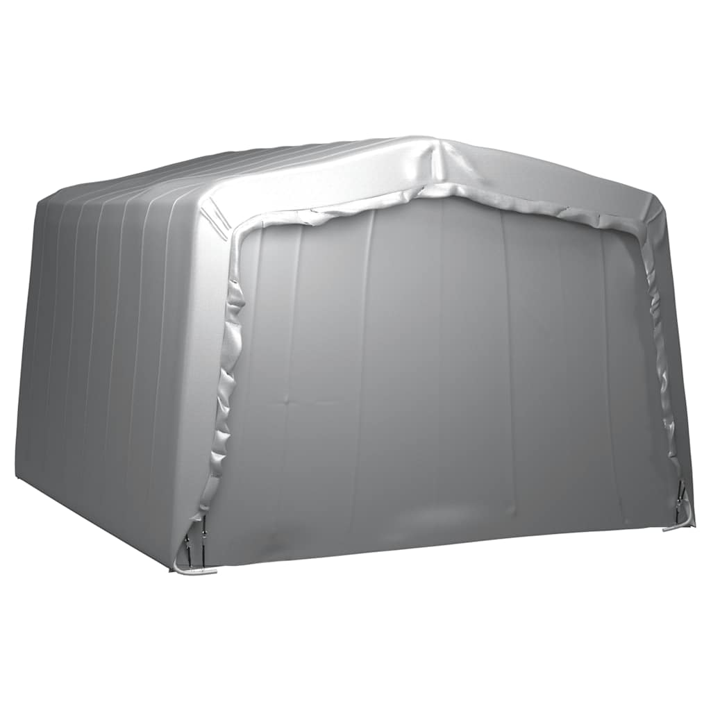 vidaXL Τέντα Αποθήκευσης Γκρι 370 x 370 εκ. Ατσάλινη