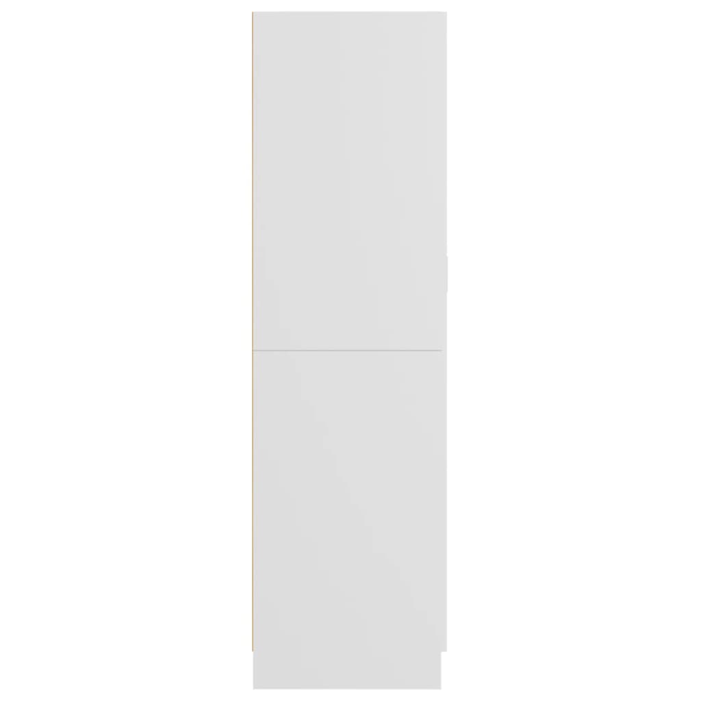 vidaXL Ντουλάπα Λευκή 85,2 x 51,5 x 180 εκ. από Επεξ. Ξύλο