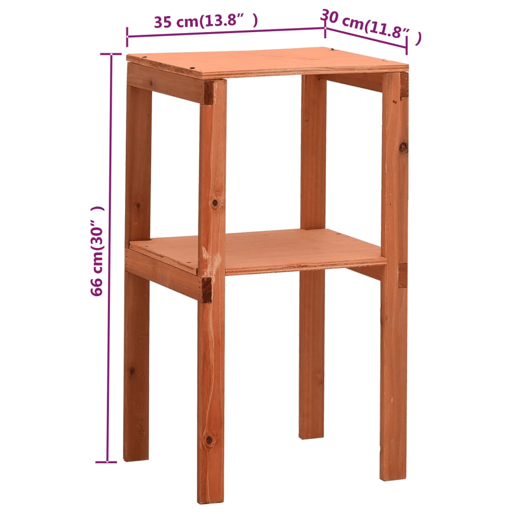 vidaXL Αποθήκη Εργαλείων Κήπου 136x75x160 εκ. από Μασίφ Ξύλο Ελάτης