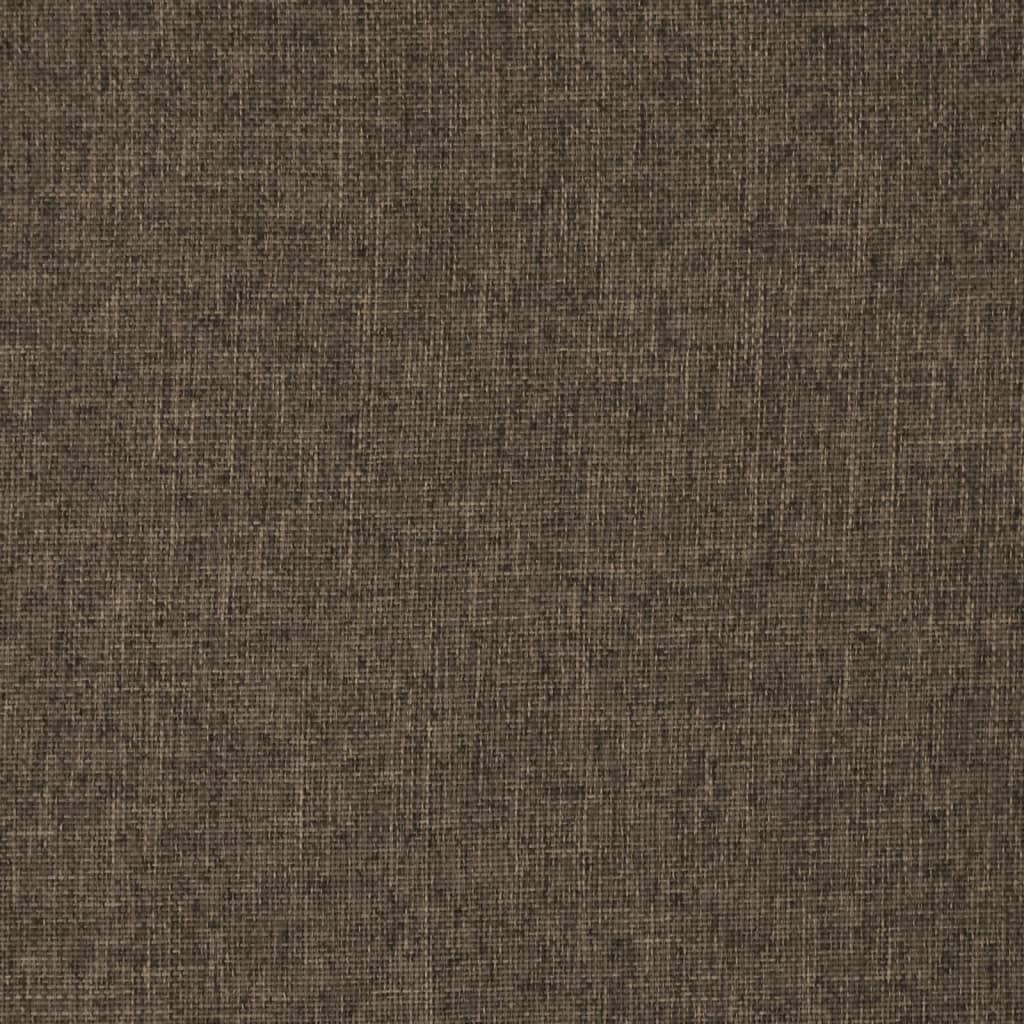 vidaXL Καρέκλα Δαπέδου Πτυσσόμενη Καφέ Υφασμάτινη