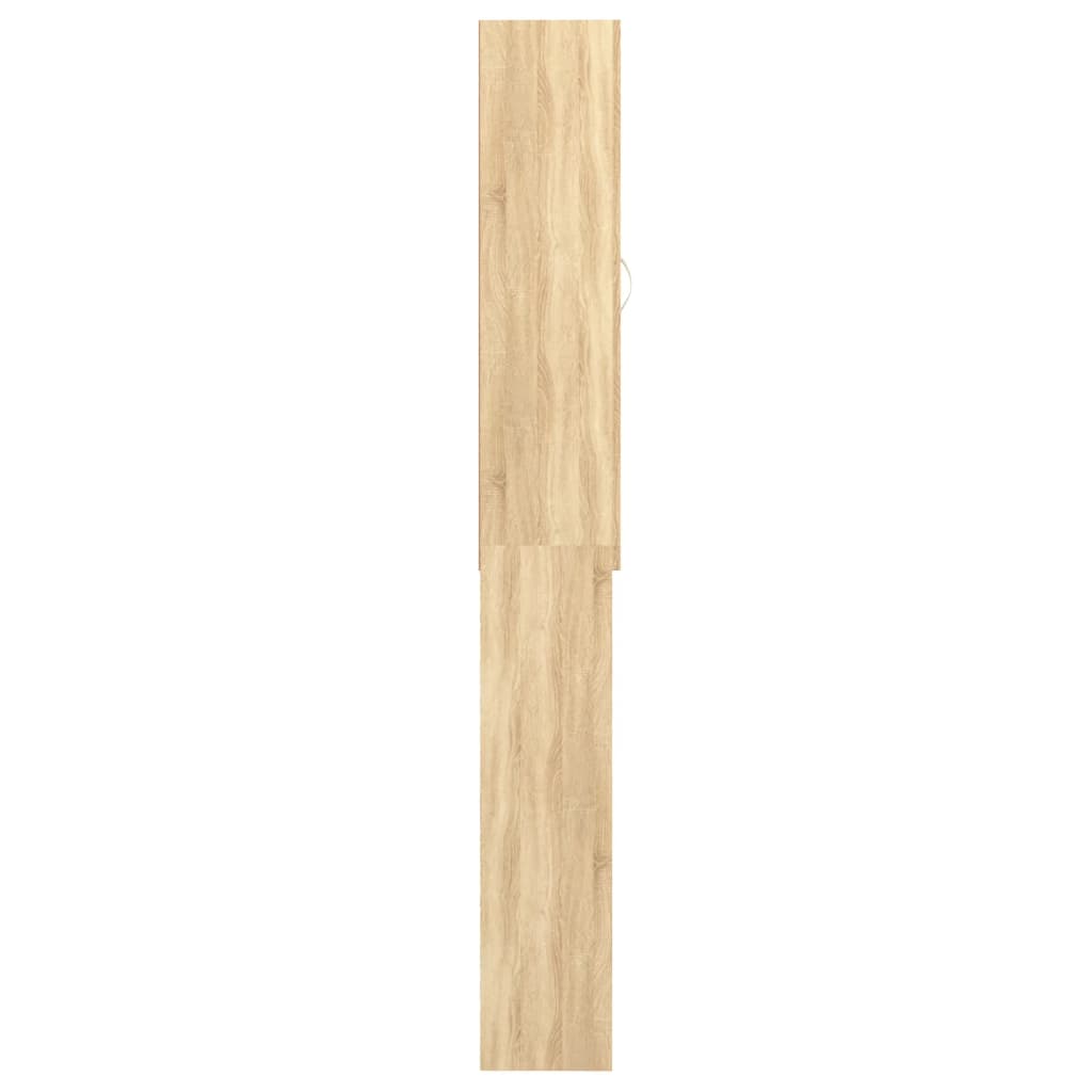 vidaXL Ντουλάπι Πλυντηρίου Sonoma Δρυς 64 x 25,5 x 190 εκ.