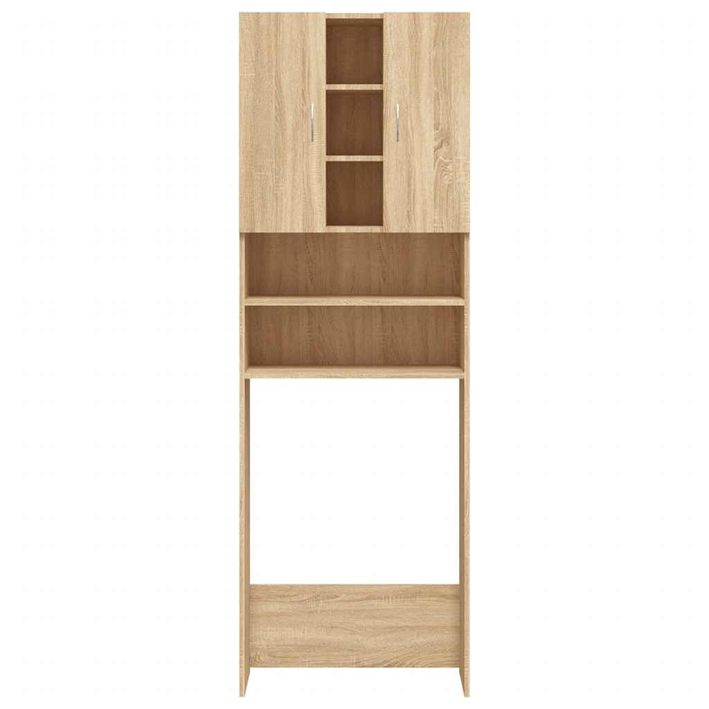 vidaXL Ντουλάπι Πλυντηρίου Sonoma Δρυς 64 x 25,5 x 190 εκ.