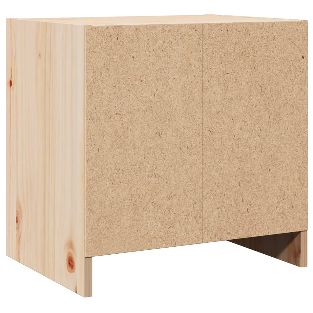vidaXL Κομοδίνο 40 x 30,5 x 40 εκ. από Μασίφ Ξύλο Πεύκου