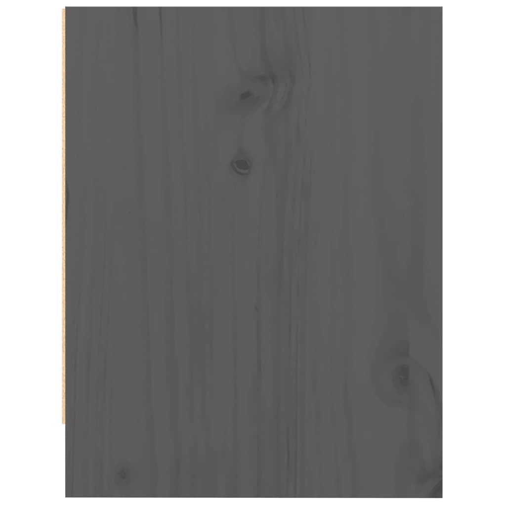 vidaXL Κομοδίνα 2 τεμ. Γκρι 40 x 30,5 x 40 εκ. από Μασίφ Ξύλο Πεύκου