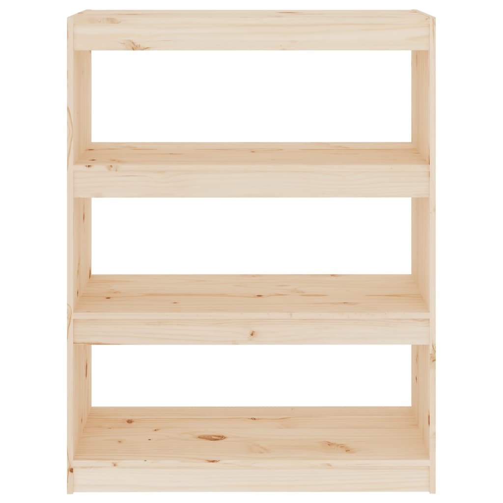 vidaXL Βιβλιοθήκη/Διαχωριστικό Χώρου 80x30x103,5 εκ. Μασίφ Ξύλο Πεύκου