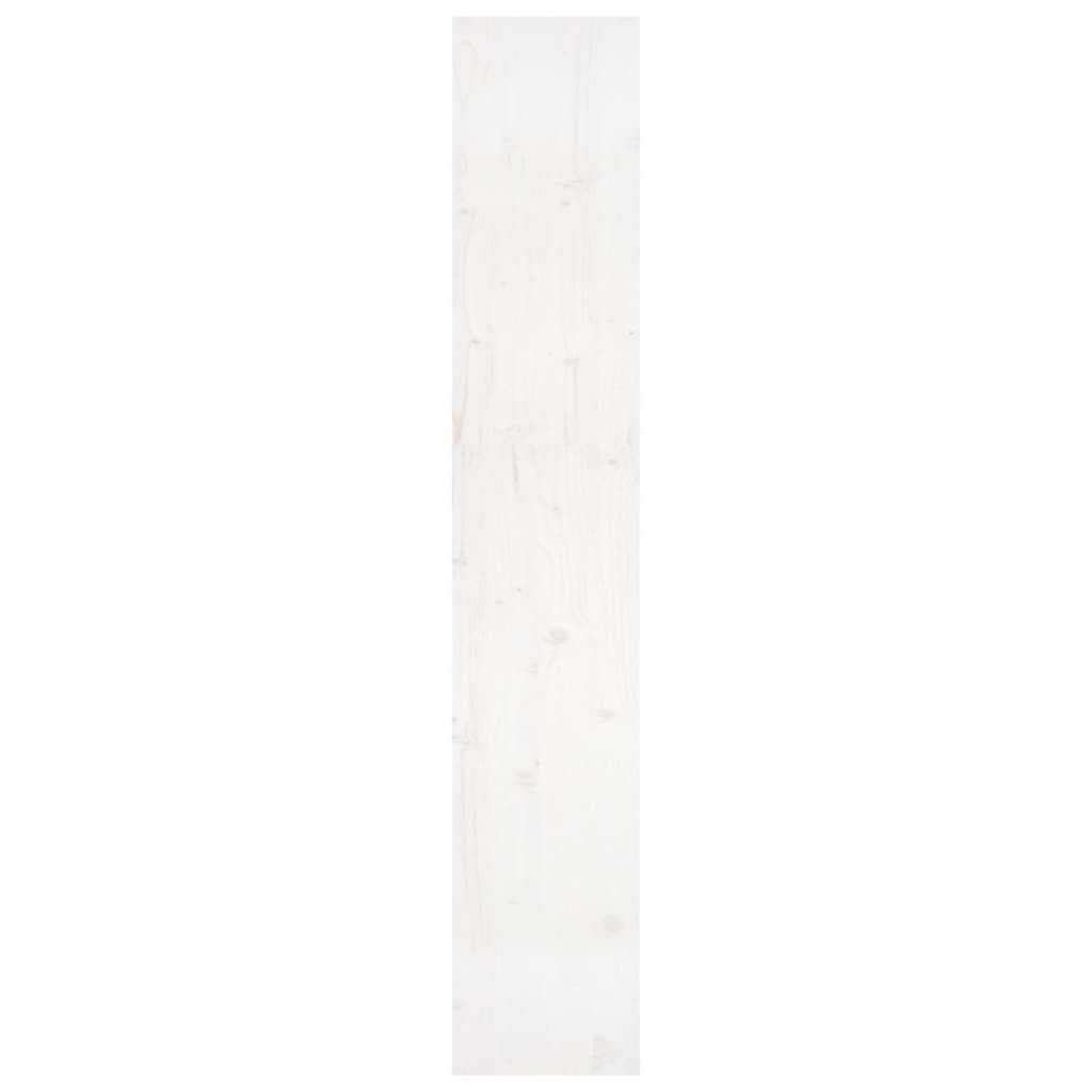vidaXL Βιβλιοθήκη/Διαχωριστικό Χώρου Λευκή 80x30x167,4 εκ. Μασίφ Πεύκο