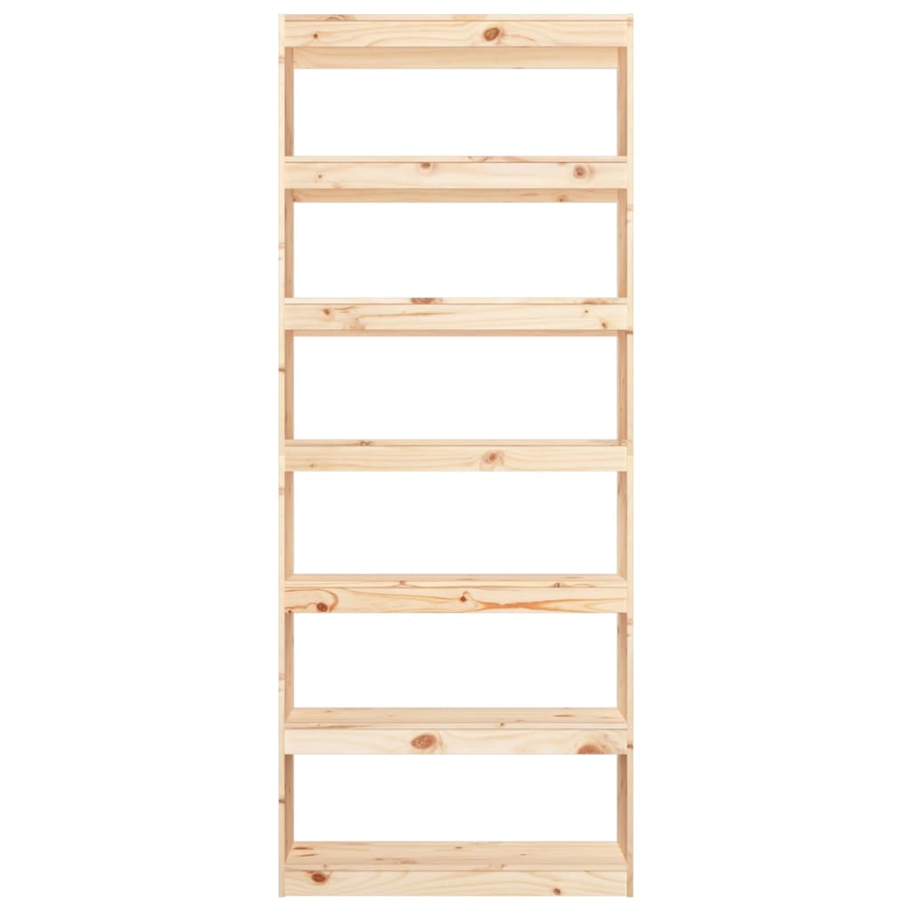 vidaXL Βιβλιοθήκη/Διαχωριστικό Χώρου 80x30x199,5 εκ. Μασίφ Ξύλο Πεύκου