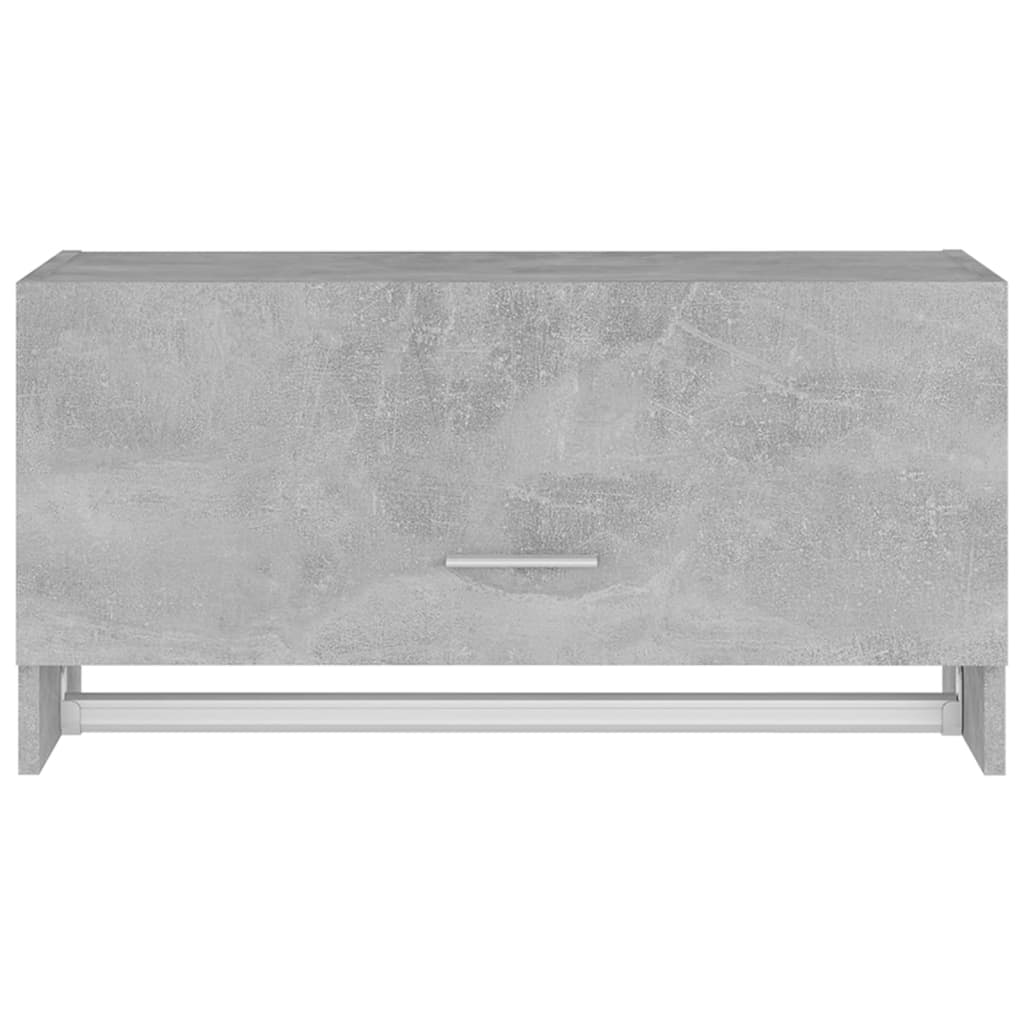 vidaXL Ντουλάπα Γκρι Σκυροδέματος 70 x 32,5 x 35 εκ. από Επεξ. Ξύλο