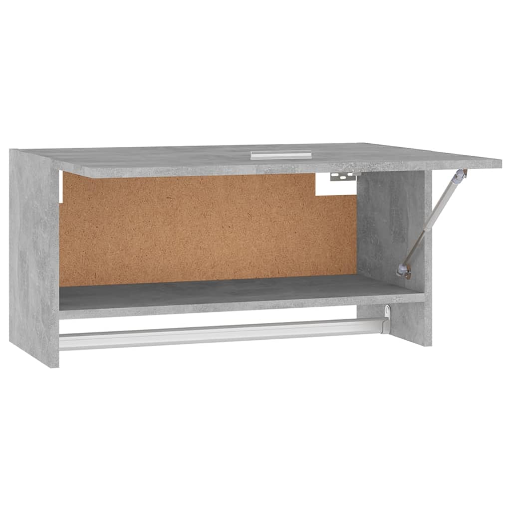 vidaXL Ντουλάπα Γκρι Σκυροδέματος 70 x 32,5 x 35 εκ. από Επεξ. Ξύλο