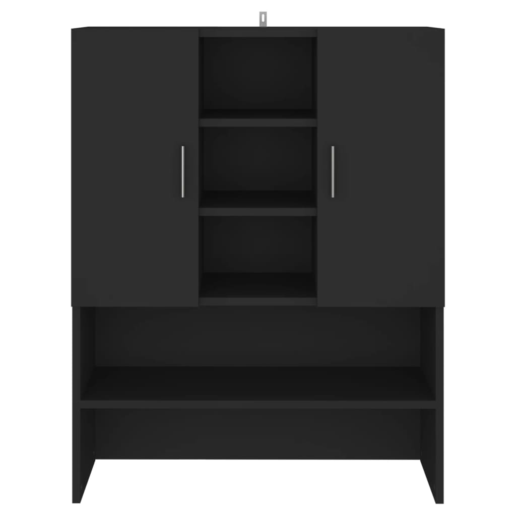 vidaXL Ντουλάπι Πλυντηρίου Μαύρο 70,5 x 25,5 x 90 εκ.