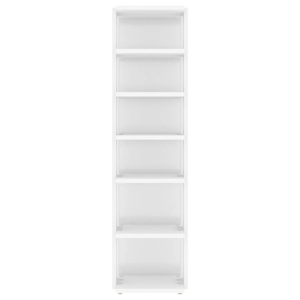 vidaXL Παπουτσοθήκες 2 τεμ. Γυαλιστερό Λευκό 27,5x27x102 εκ.